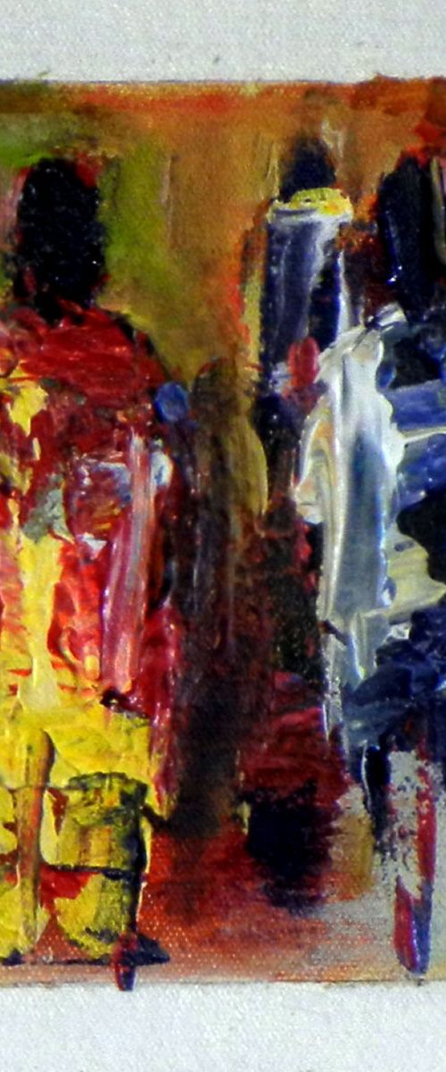 Daily Painting Abstract Study - A006 10x10 by BenWill