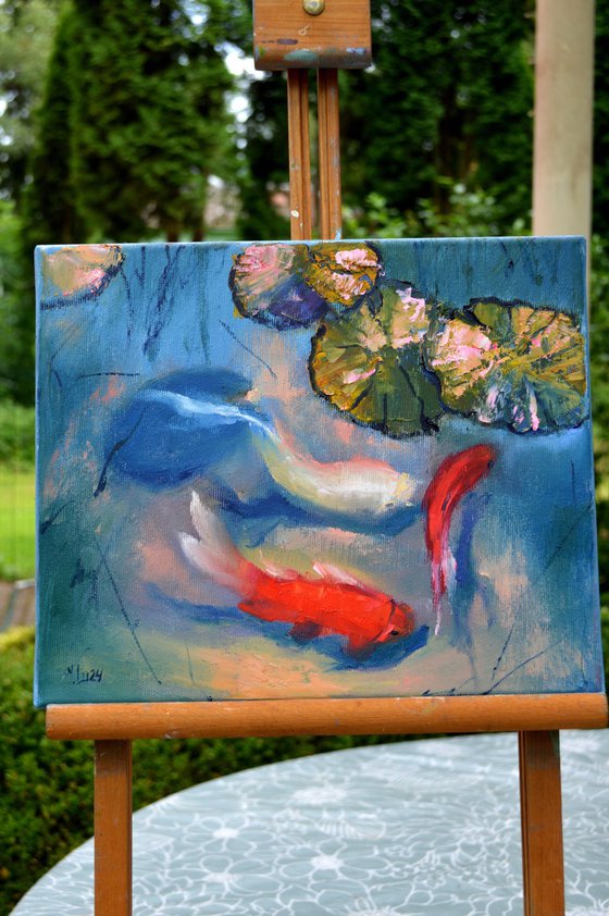 Pond with fish