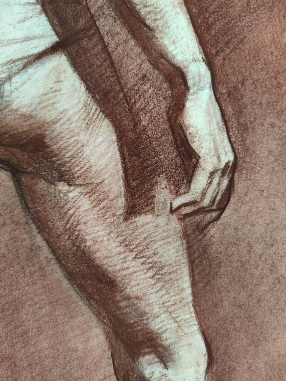 Nude in sepia