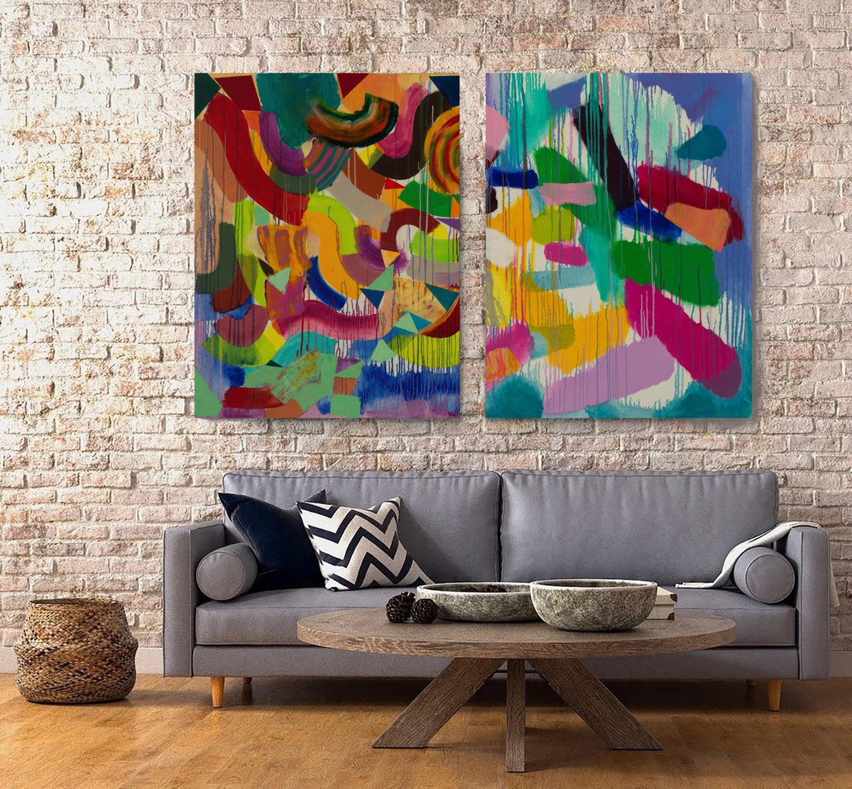 Expressive Oil Painting , Voyage To Earth Xviii By Ivan Stoyanov, 59 X 39, Artwork For Sale On Artfinder