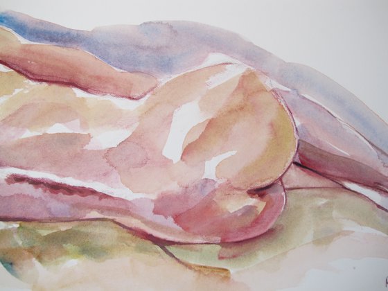 Reclining male nude