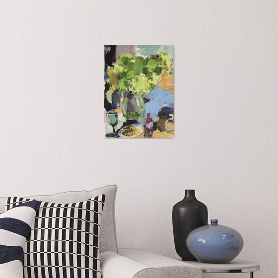 Hydrangea and perfume