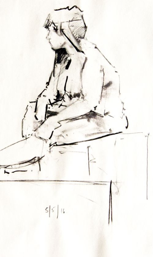 Life Drawing No 74 by Ian McKay