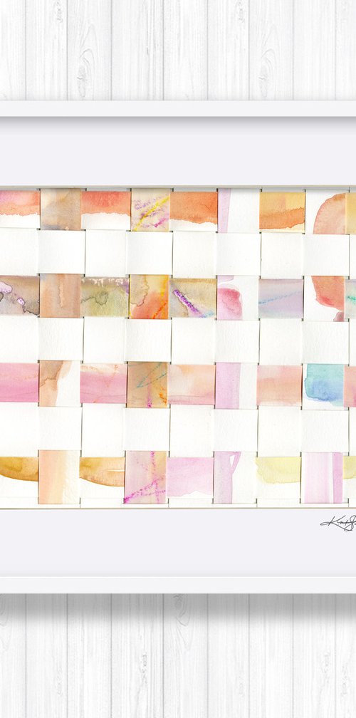 Color Weave - Watercolor Collage art by Kathy Morton Stanion by Kathy Morton Stanion