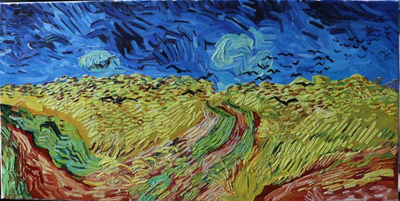 Wheatfield with crows - Van Gogh copy