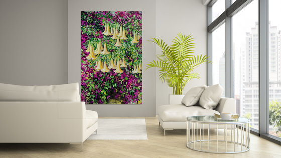Bellflowers and Bougainvillea