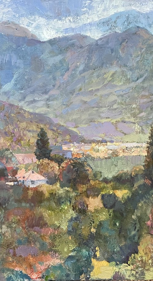 Autumn in the mountain valley by Nadezda Stupina