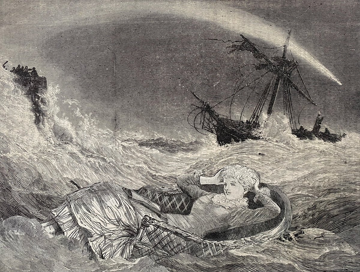 Surrealistic Portrait Collage By Tudor Evans, 8 X 6", Sea Dreams, Original Artwork