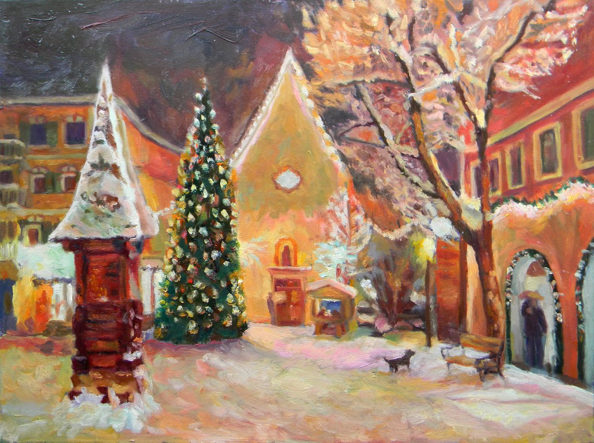 City at Christmas by Liudmyla Chemodanova
