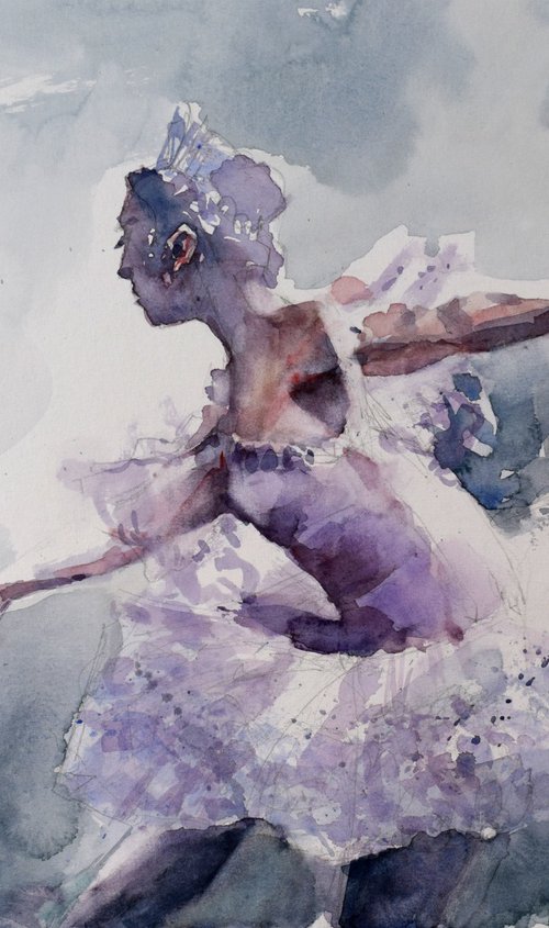 Ballerina dreaming by Goran Žigolić Watercolors