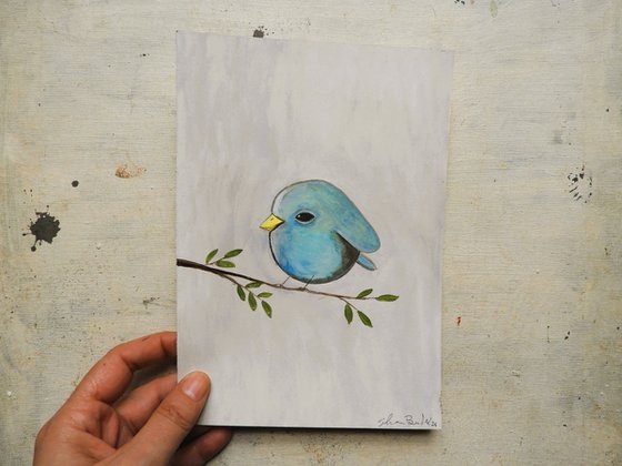 The light blue bird