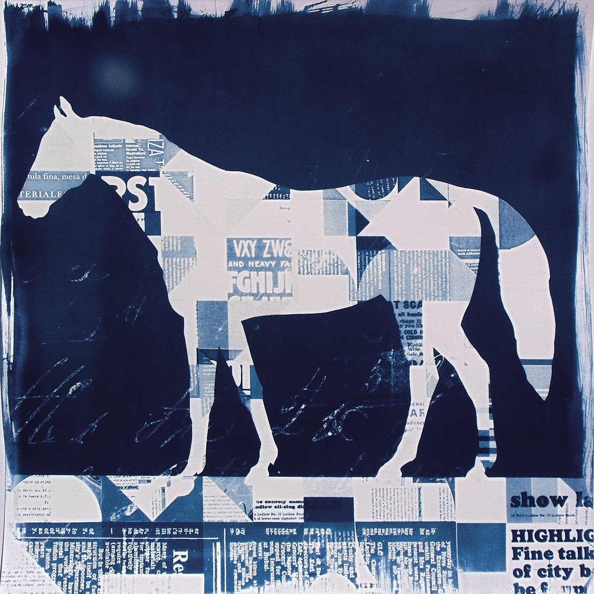 Cyanotype_04_45x45 cm_The horse by Manel Villalonga