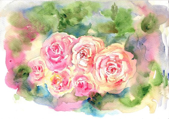Pink English Roses