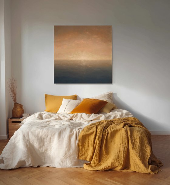 Zero Dawn, minimalist seascape