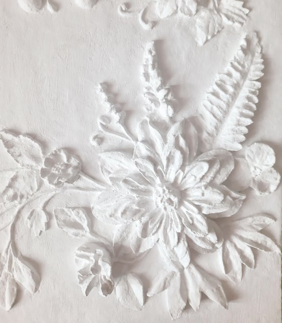 sculptural wall art "Beauty and Variety of Flowers"