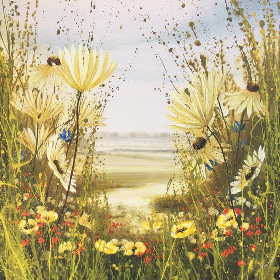Buttercups and Daisies Landscape