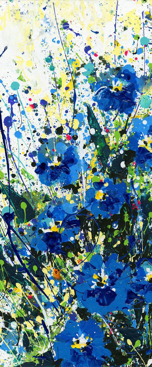 Blue Wonder - Floral art by Kathy Morton Stanion by Kathy Morton Stanion