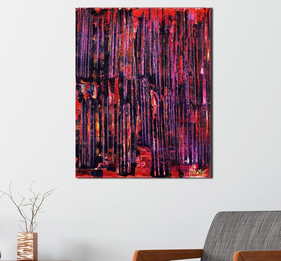 Iridescent night (Purple red)