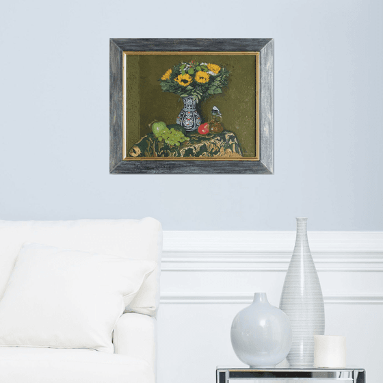 Still life with sunflowers