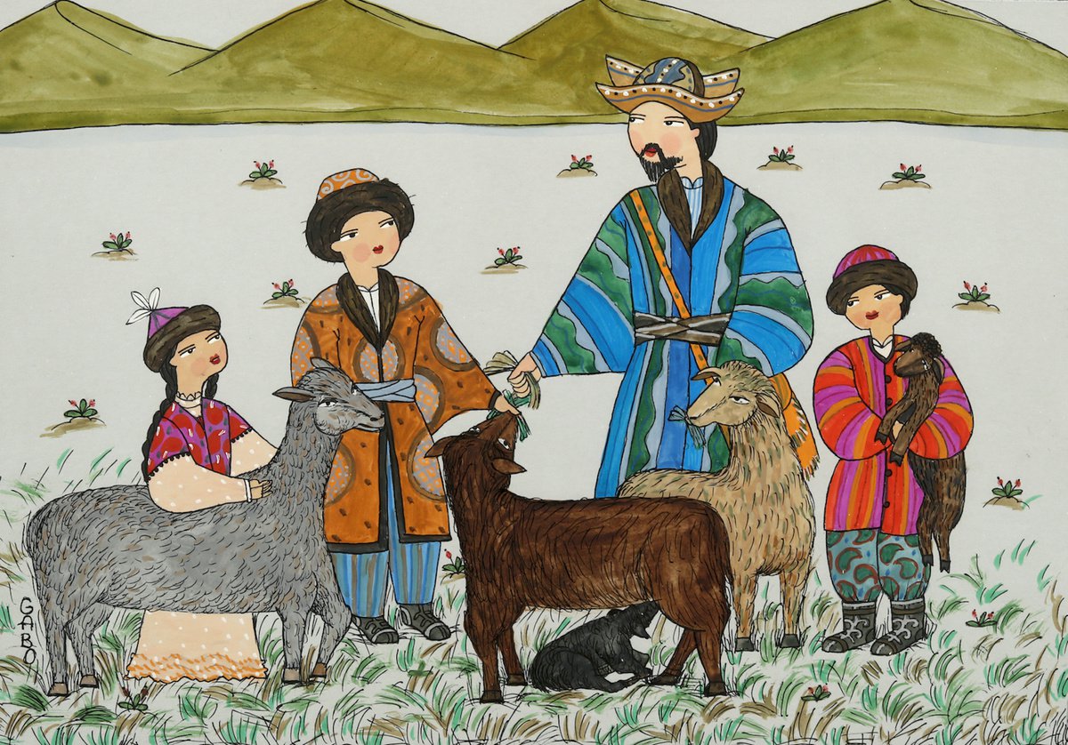 Birth of Lambs by GaBo Kussainov