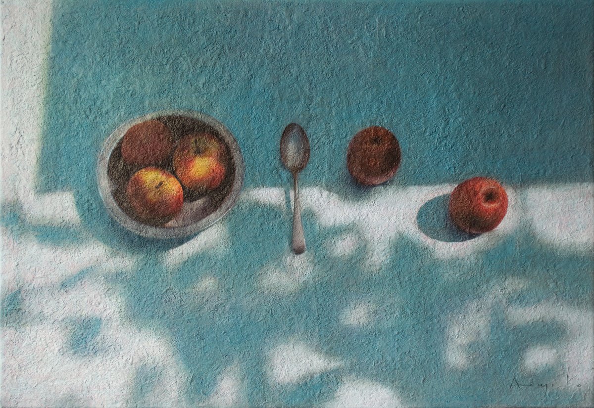 Apples In The Garden By Andrejs Ko, 32 X 22, Artwork For Sale On Artfinder