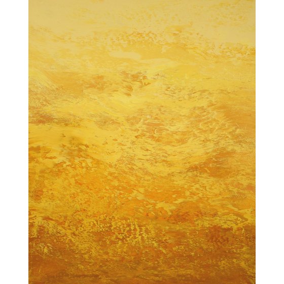 Honey Nectar - Modern Yellow Abstract