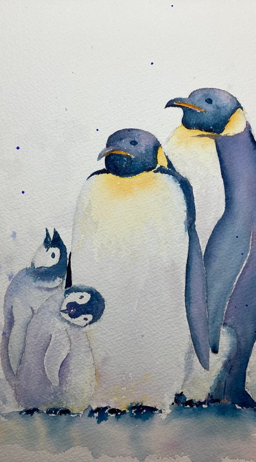Pinguin family by Sabrina’s Art