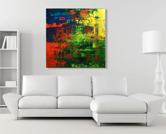 Color Rush I (100 x 100 cm)  XXL (40x40 inches)