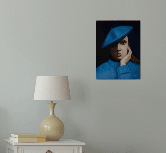 Blue portrait