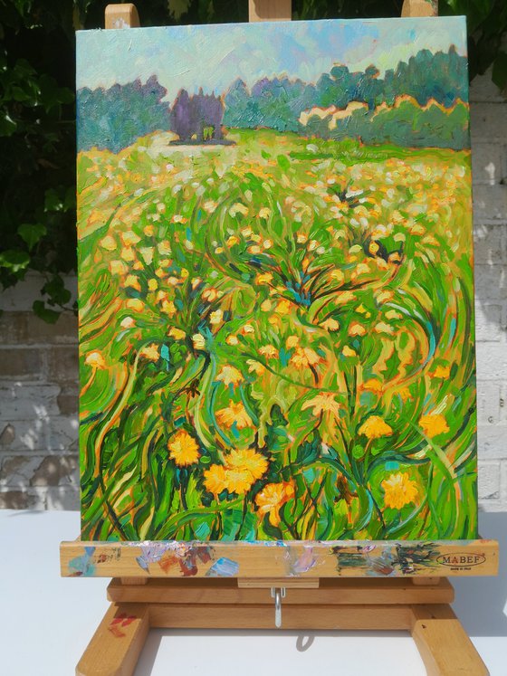 Dandelion Spring Landscape
