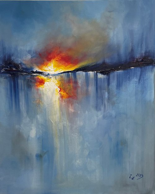 Melting Sunset by Timea  Valsami