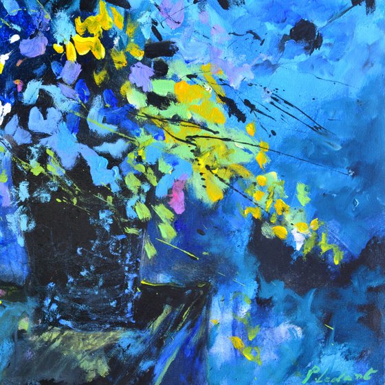 Blue abstract still life 67