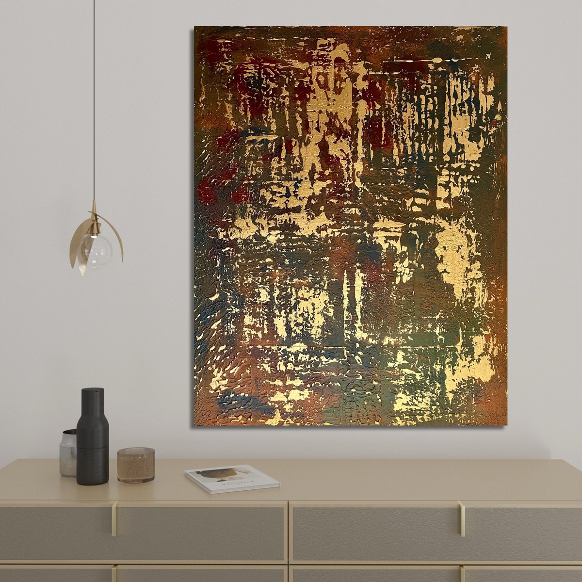 Gold Leaf By Exclusive Arts, 31 X 39, Artwork For Sale On Artfinder