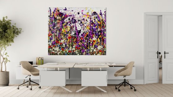 Indigo Entropy Floral Landscape