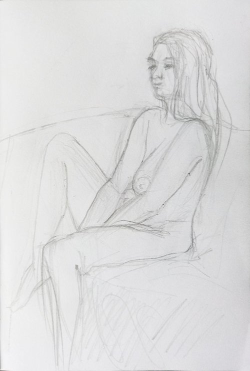 Sketch of Human body. Woman.10 by Mag Verkhovets