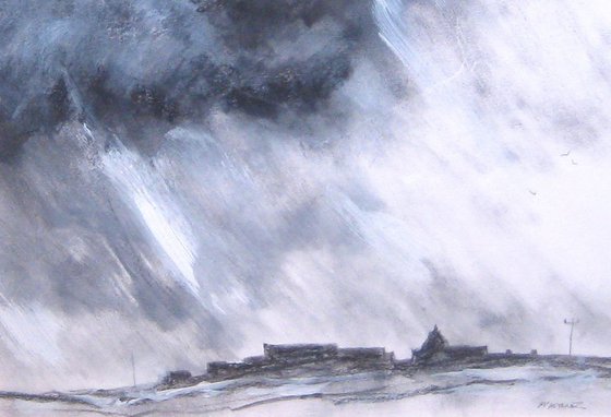 'Snow Over Lopness Farm'