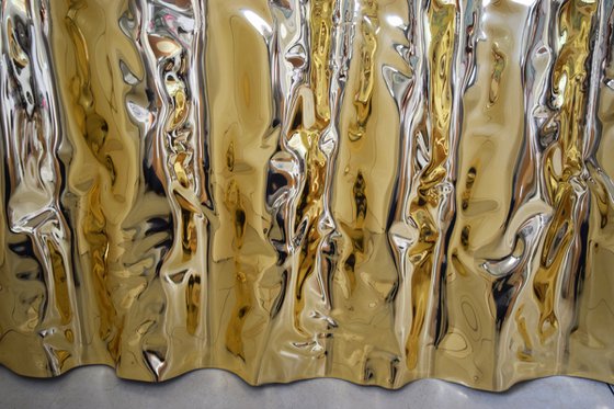 Golden Waves Sculptural