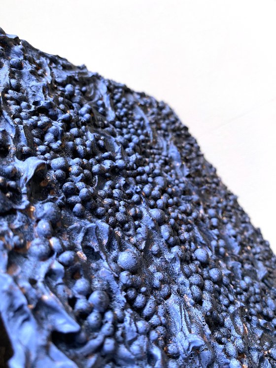 Blue Textured Painting