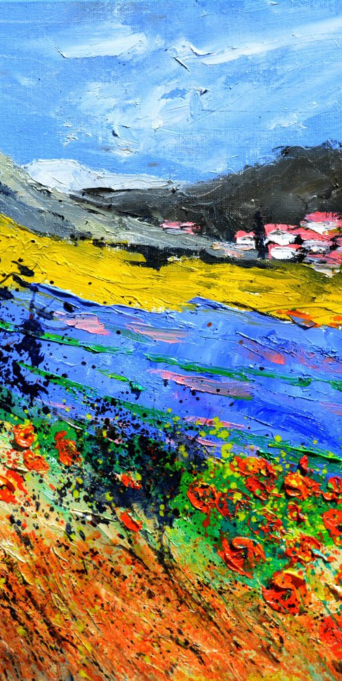 Lavender and poppies in Provence by Pol Henry Ledent