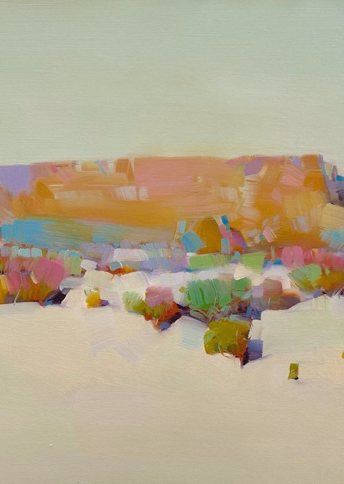 Desert, Original oil painting, Handmade artwork, One of a kind by Vahe Yeremyan