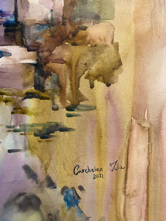 Watercolor “Waiting” perfect gift