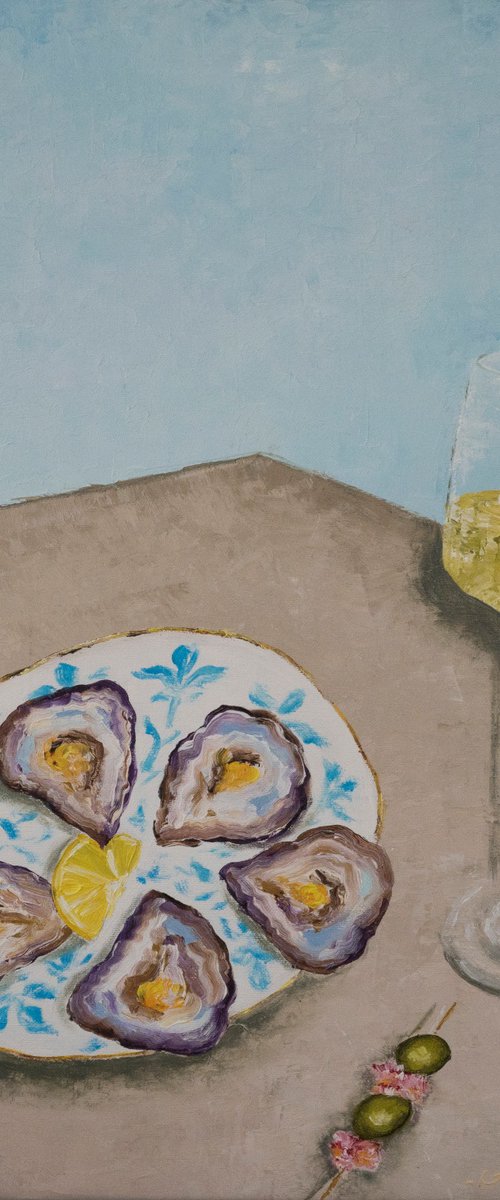 A glass of wine by Anastasia Antia