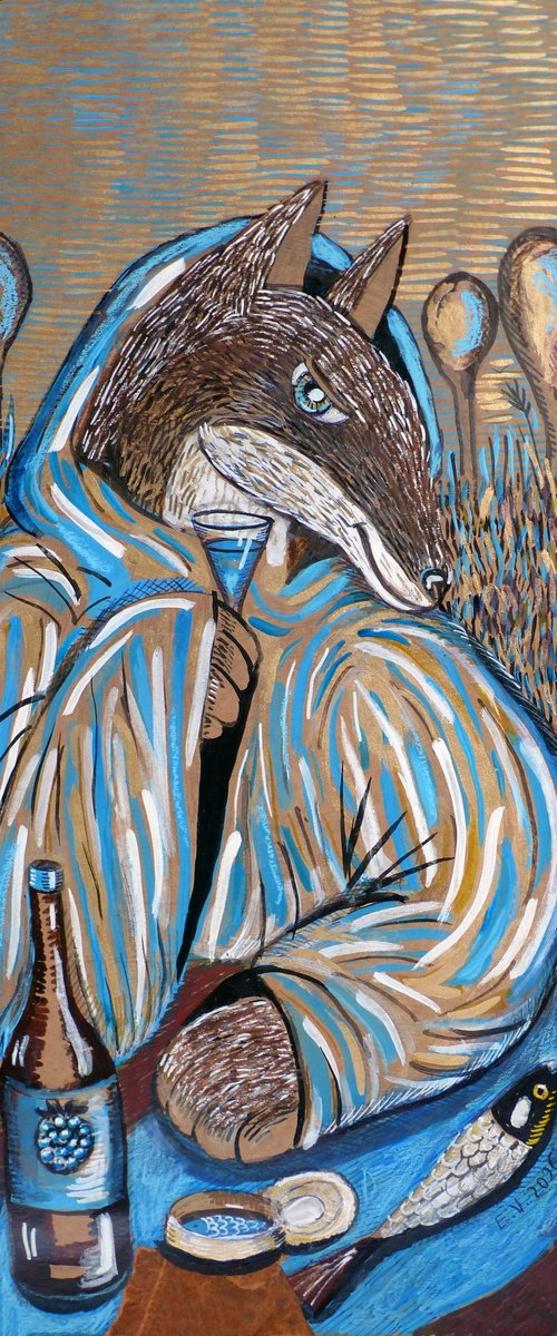 Fish Before him by Elizabeth Vlasova