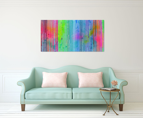 Melted Rainbow 2 - Large Abstract