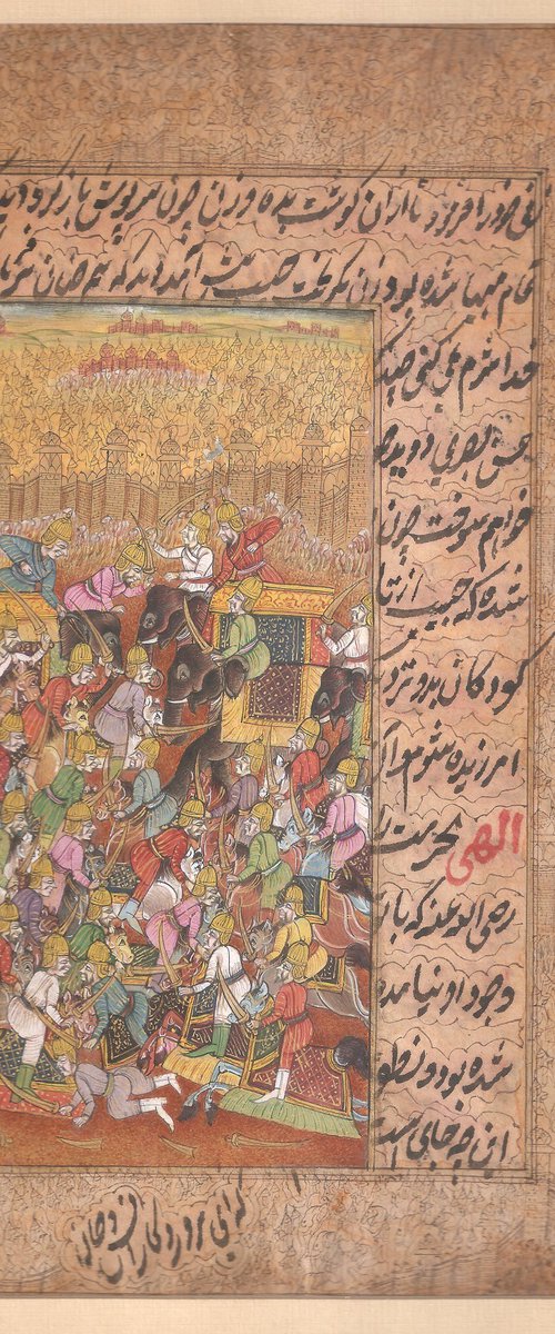 The Siege (Zang) | Bikaner Miniature by Mukesh Swami