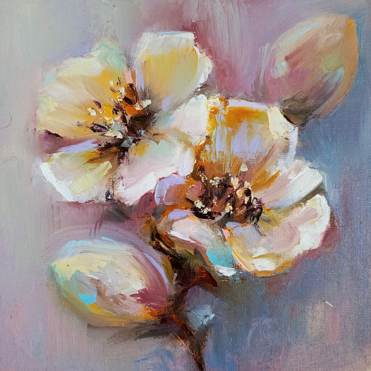 Cherry blossom Floral Art by Anastasia Art Line