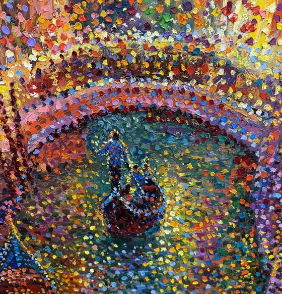 Golden night in Venice