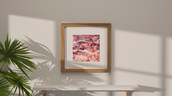 Potters pink sea - original seascape artwork