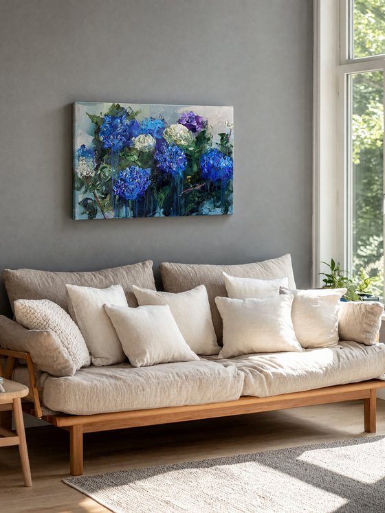 Hydrangea Garden I — Large Floral
