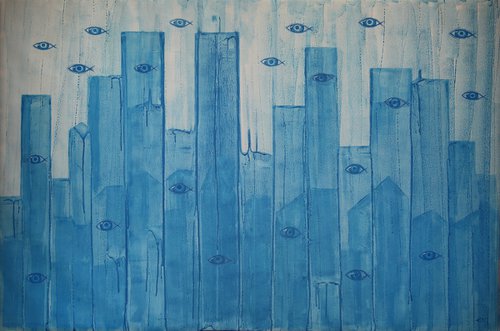 Fish - Eye in the City by Denis Kuvayev